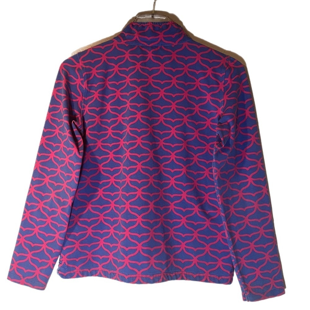 Vineyard Vines Purple Pink Full Zip Jacket Mock Neck Pockets Girls Size L - Picture 4 of 9